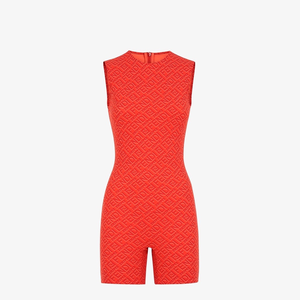 SKIMS X FENDI SLEEVELESS MID THIGH BODYSUIT